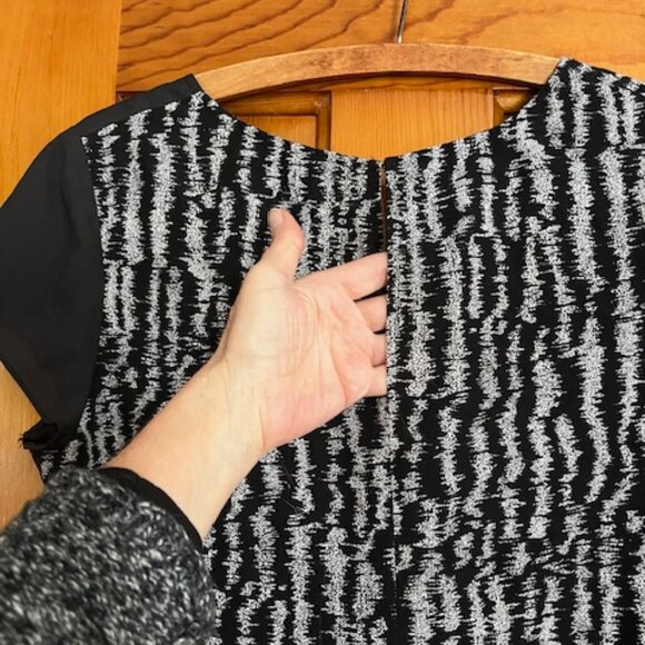 Miss Sixty M60 Black Grey Pink Color Block Y2K Dress Size 8 - Picture 4 of 6